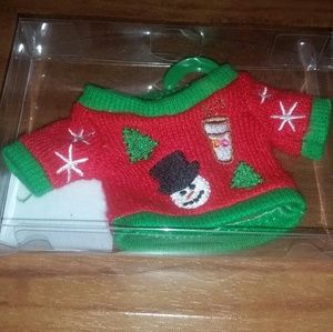 2014 dunkin donuts ugly Christmas sweater